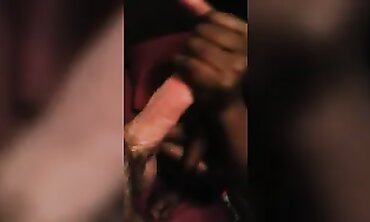 Slim African Love Gives Deepthroat Blowjob