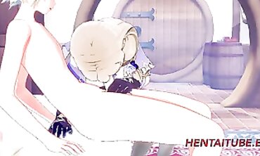 Genshin Impact Lisa Cosplay: Animated Creampie Fuckfest