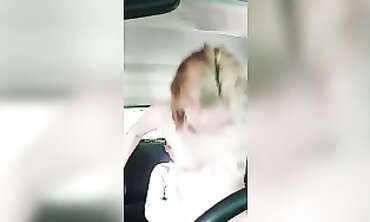 Redhead MILF Wife Gets Hooked Up in the Car