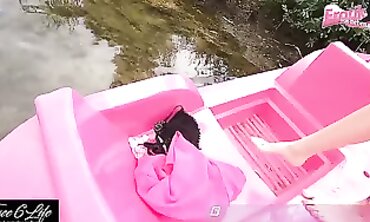 POV: Slender German Blonde Kitty Blair's Amateur Public Debut