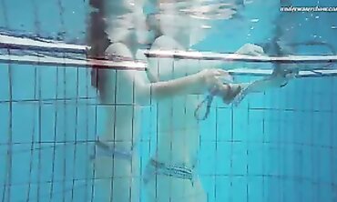 Liza Bubarek Goes Bare in the Pool