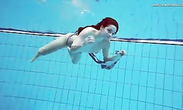 Liza Bubarek Goes Bare in the Pool