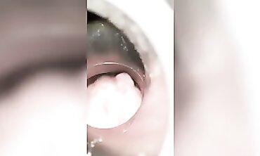 Redhead MILF Masturbates With Vacuum Hose