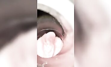 Redhead MILF Masturbates With Vacuum Hose