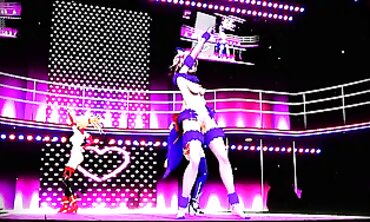 MMD: Korean Imperial Army Defeated in Hardcore Group Sex