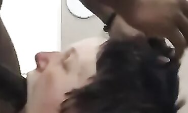 Deepthroat BBC Blowjob in the Bathroom