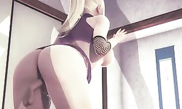Ino's Intense 3D Gangbang Threesome at 60FPS
