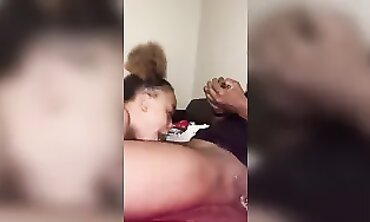 Lightskin Milf Takes Stepbro's Big Black Cock and Blunt