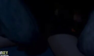 3D Anime Babe with Giant Tits Takes Monster Cock
