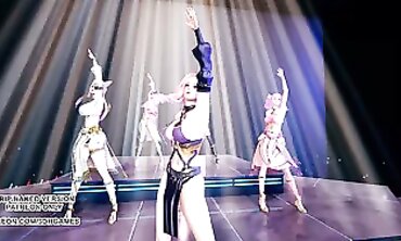 MMD Dance: Ahri, Kai'Sa, Seraphine & Akali to Wisin Yandel