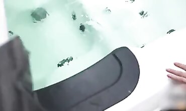 POV MILF Gets Cumshot in Public Jacuzzi