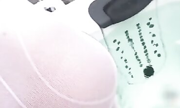 POV MILF Gets Cumshot in Public Jacuzzi
