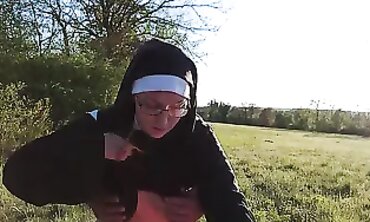 Creampie Ass-Fucking Nun Gets Crammed Before Church