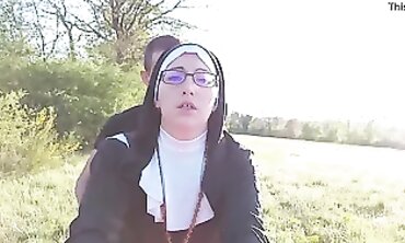 Creampie Ass-Fucking Nun Gets Crammed Before Church