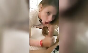 Blonde MILF Stehy387 Gets Deep Throat and Masturbates