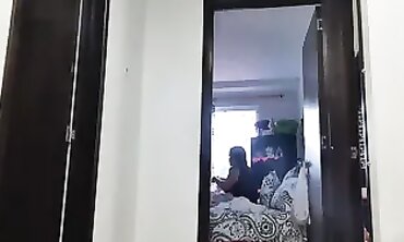 Latina Mom Catches Daughter Squirting on the Floor