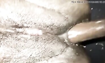 Close-Up of Ebony Babe Getting Anal Fucked