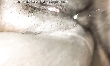 Close-Up of Ebony Babe Getting Anal Fucked