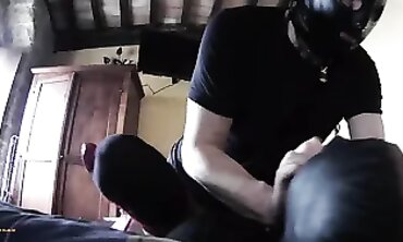 Laura On Heels Bound and Roughly Fucked in Red Stockings