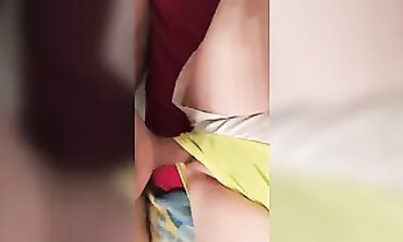 POV: Blonde in Nylons Takes Deep Cock From Her Friend