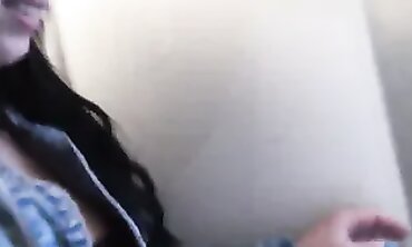 Amateur Brunette Sucks And Takes A Blowjob