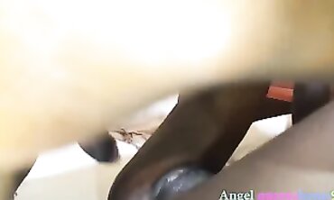 Ebony Motel Worker Angel Gets Rough Hardcore Sex On Duty