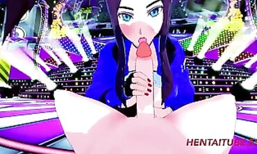 Akali Cosplay 3D Animation Blowjob and Creampie