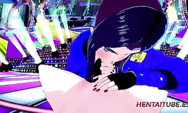 Akali Cosplay 3D Animation Blowjob and Creampie