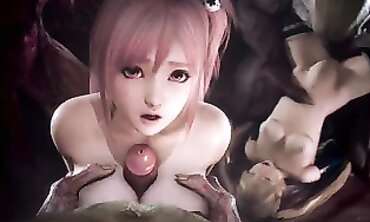 Dead or Alive: Molten Honoka and Marie Rose Part 1