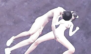 Albedo from Overlord Gives a Sensual Blowjob and Rides Hard