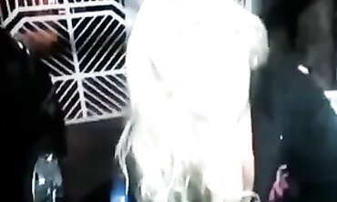 Blonde Gets Anal and Blowjob in Garage