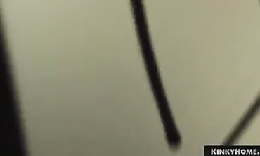 Skinny Neighbor Caught Masturbating in the Restroom