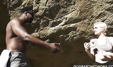 Skye Blue Tastes A Massive BBC In An Interracial POV