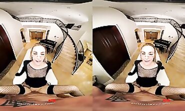 Anna Claire Clouds Gets a Rough VR Blowjob