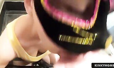 Pink Gives a Deepthroat Blowjob to Justin