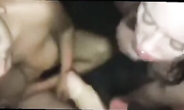 Blonde Big Tits Star's First FFM Threesome with Blowjob and Squirt