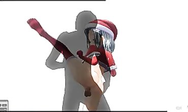 3D Toon Cosplay Creampie Rough Sex on Christmas Eve