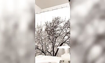 Petite Blonde MILF Gets Self-Conscious in Solo Shower