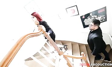 Pegas Productions: Redhead Sonnie Takes Double Anal from Two Guys