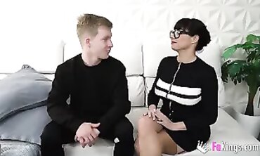 Damaris the Milf Teaches a barely legal Guy How to Fuck