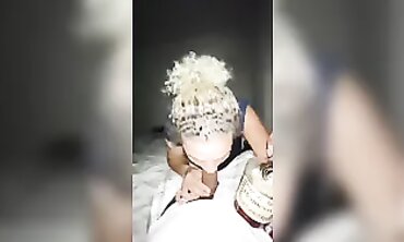 Henny Gives a Deep Throat Blowjob