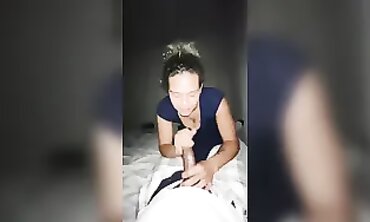 Henny Gives a Deep Throat Blowjob