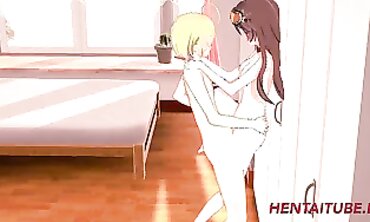 Genshin Impact Cosplay: Amber Takes a Rough Creampie