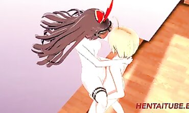 Genshin Impact Cosplay: Amber Takes a Rough Creampie