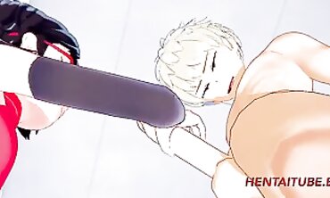 Japanese Cosplay Creampie: Bakugou and Sarada in Classroom