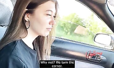 Brunette MILF Cheats Her Beau With Anal And Blowjob In Car