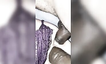 Supple Cougar Takes Two 10-Inch Ebony Dicks