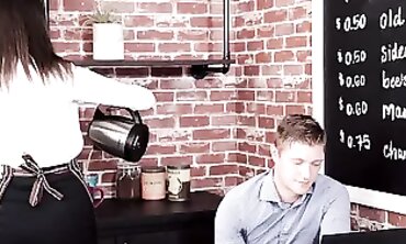 Eliza Ibarra Flirts With Step-Brother At The Coffee Shop