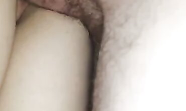 Close-Up Creampie Fills My Tight MILF's Pussy
