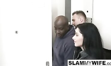Cuckold Watches Wife Take a Big Black Cock in Her Ass